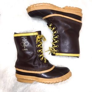 Sorel 1964 Arctic Pac Leather Boots W 8 M 6